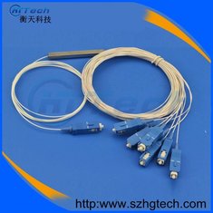 China Steel Tube 1*8 PLC Fiber Optic Splitter With SC/UPC Connector,1X8 Fiber Optic PLC Splitter supplier