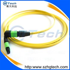 China Singlemode 12Core MPO/MTP Fiber Optic Patch Cord Yellow Jacket supplier