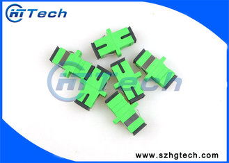 China Green Color SC / APC Fiber Optic Adapter Simplex  Low Insert Loss supplier