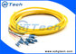 1.5m LC 12 Core Breakout Fiber Optic Pigtail Singlemode With Yellow Jacket supplier