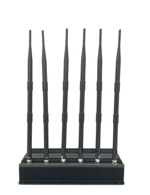 6 antenna desktop signal jammer for LoJack and mobile phone