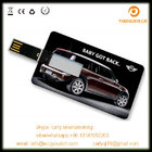 Plastic Business Card with your own logo on both of sides usb 2.0 flash drives