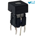 Momentary Illuminated tact switch with transparent tactile cap and 3V LED