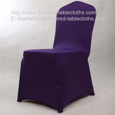China Where to find spandex wedding banquet chair covers? stretchable spandex chair covers, supplier
