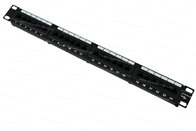 24 ports 19'' Category 5e network telephone UTP Patch Panel Suitable for Gigabit Ethernet applications
