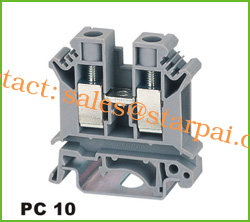 China Din-rail Terminal Wire arrage:0.2-10mm2 Part No.PC10 supplier