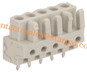 China Female connector; with straight pins;with 2 locking latches; pin spacing 5 mm / 0.197 in supplier