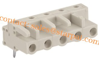 China Female connector; with angle pins;with 2 locking latches; pin spacing 7.5mm / 0.295 in supplier