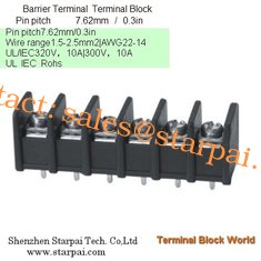 China Barrier Terminal Block High Power Automotive Terminal Block Connector/Socket pitch 7.62mm supplier