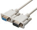 10m Serial  RS232 Com white Male to Female Extension Cable Lead DB9 M TO DB9 F supplier