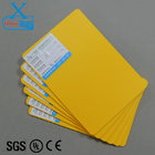 3mm high density yellow frost forex board yellow celuka board, Europe standard full color vinyl sheet China pvc sheet