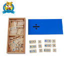 Wooden educational Mathematics Montessori Materials producer Divisions equations and dividends box.