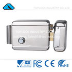 Electric Lock Gate Rim Door Lock with Stainless Steel Plated Cover Single Cylinder for Outside Door Intercom System