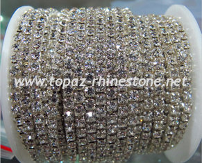 Wholesale Strass Roll Rhinestone Close Cup Chain Rhinestone 2.5mm crystal