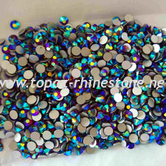 Dark Siam AB coating Mc stone Factory Black Diamond Glass Beads Rhinstone