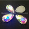 Tear drop 11*18mm clear ab sew on crystals and beads for clothing