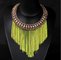 TPN-8 fluorescent short metal chain necklace tassel necklace wholesale