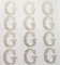 Glitter sticker self adhesive rhinestone letter sticker word sticker