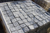 Granite Paving Stone,Cobble Stone,Paver Stone with Meshed Back for Driveway