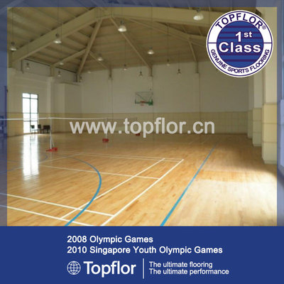 China Topflor Extreme pvc maple flooring for University hall supplier