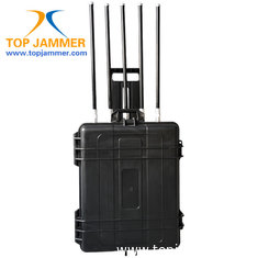 China 5 Bands 250W High Power Portable Luggage Cellphone Signal Jammer Military Security Force supplier