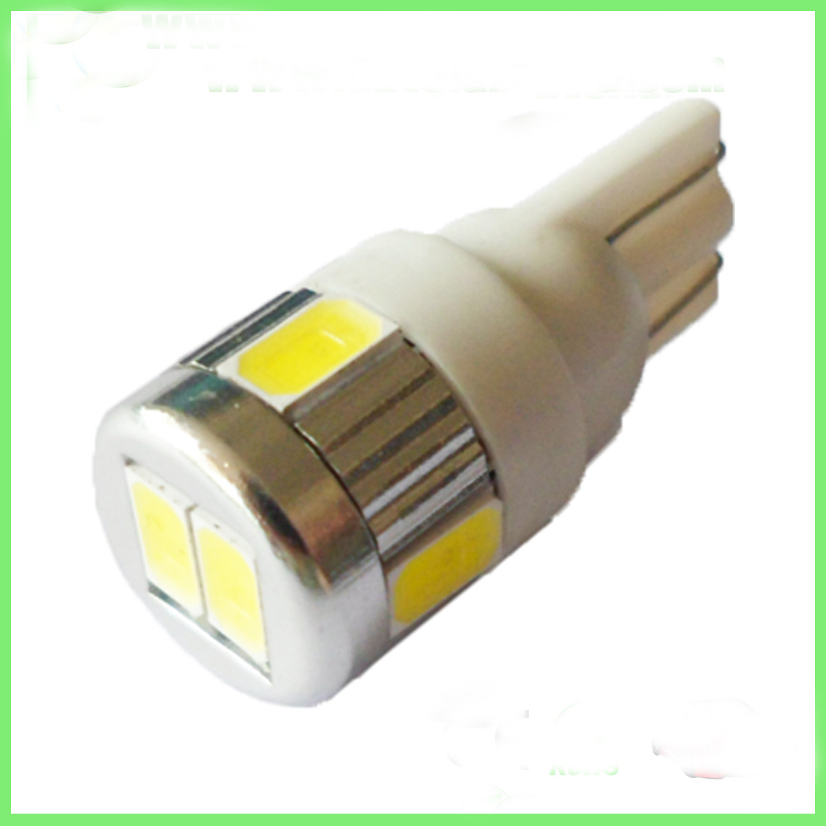 DC12V/10-30V T10 6pcs SMD5630 LED auto lamp, indicator lamp，gauge lamp