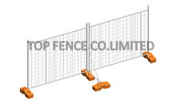 Hot dipped galvanized portable temporary fencing