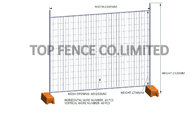 temp site fencing panels temporart fencing panels 2.1mtr x 2.5mtrs 42 microns hot dipped galvanized temp site fencing