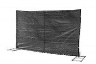Chain link temporary construction fence panels 6 foot and 14 foot width 1.25 inch tubing