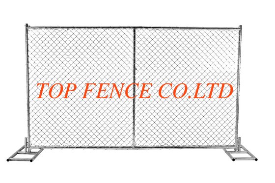 6 foot x 12 foot cross brace construction fencing for temporary using 60mm x 60mm chain mesh