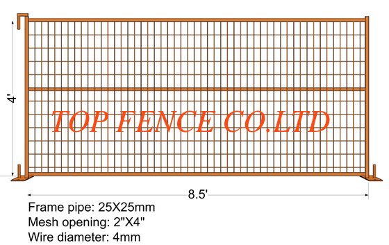 Canada Temporary Construction Fence Panels 6FT X 10FT loading 40hc containers temp fence full container for sale