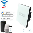 Wireless Wifi Touch Switch EU Standard 1/2/3 Gang Smart Switch Google Home wifi light switch ewelink 90-240V
