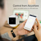 1/2/3 Gang Wireless Remote Touch Switch, Glass Panel 2 Gang 2 Way, Smart Home Sensor Light Switch 220v for Led Light