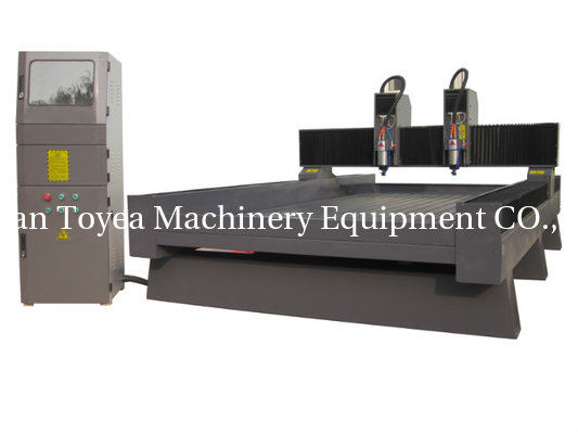 Latest 1820 two head  tombstone carving machine with pully heavy duty cnc router machine TYE-1820