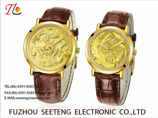China QUARTZ WATCH PU STRAP COUPLE WATCH WITH EXQUISITE RELIEF supplier