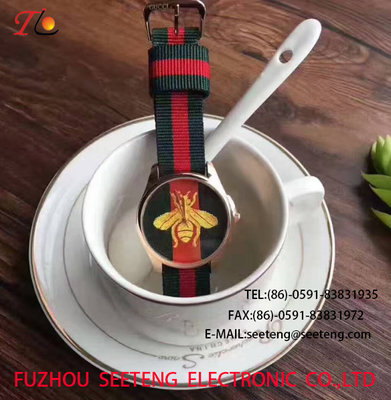 China Wholesale  Delicate weave Strap Ladies Wrist Watch Fashion Watch  AlloyCase Mixed color strap supplier