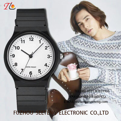 China wholesale Silicone watch  with alloycase and color customized strap Men's watch concise style classic style supplier