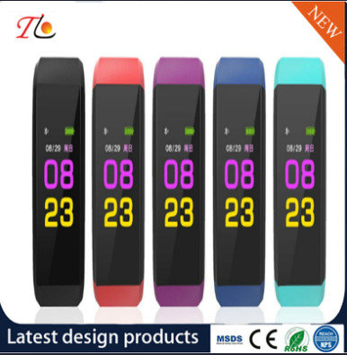 China Smart Watch Silicon Wrist Watch with Color Screen Health Monitoring Exercise Tracking Sleep Analysis Pedometer Remote supplier