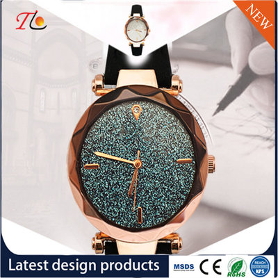 China Wholesale Women's Watches PU Watch Band Alloy Case PU Watches Color Dial with Diamond Fashion Watch supplier