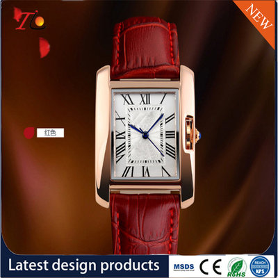 China Wholesale Ladies Watch PU Strap/Band Alloy Case Fashion Watch Rectangular Dial supplier