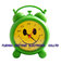 Unique customized design  cartoon pattern dial and colorful style for table alarm clock supplier