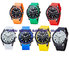 Silicone watch quartz Wrist Watch color available silicone band for young people supplier