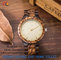 wholesale   Pu watch  wooden watches alloy case  quartz watch fashion watch concise styleDelicate / elegant wooden strap supplier