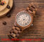 wholesale   Pu watch  wooden watches alloy case  quartz watch fashion watch concise styleDelicate / elegant wooden strap supplier
