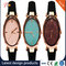 Wholesale Women's Watches PU Watch Band Alloy Case PU Watches Color Dial with Diamond Fashion Watch supplier