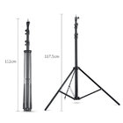 280cm 9FT Heavy Duty Air Cushioned Studio Light Stand for Video, Portrait, and Product Photography
