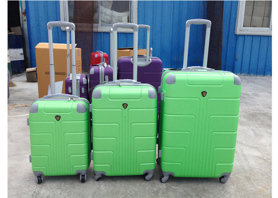China ABS Colorful Hard Case Spinner Luggage Sets With 4 Single Universal Wheel supplier
