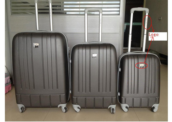 China 3 Piece Luggage Set 4 Wheels , ABS Waterproof Travel Bag Set With Plastic Handle supplier