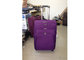 170T Lining Soft Trolley Luggage Suitcase , 4 Single Rotative Wheels Soft Sided Rolling Luggage supplier