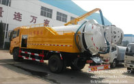 Combined High pressure Water cleaning and Jetting Sewage suction Truck 4x2    Euro 4 ,5  Cell: 0086 152 7135 7675